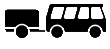 Bus mit Kleinanhänger Icon